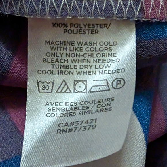 Ann Taylor Factory Plaid Flutter Sleeve Flare Dress | Large | Blue Purple - Picture 7 of 10